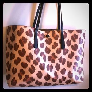 Kate Spade Leopard print large tote